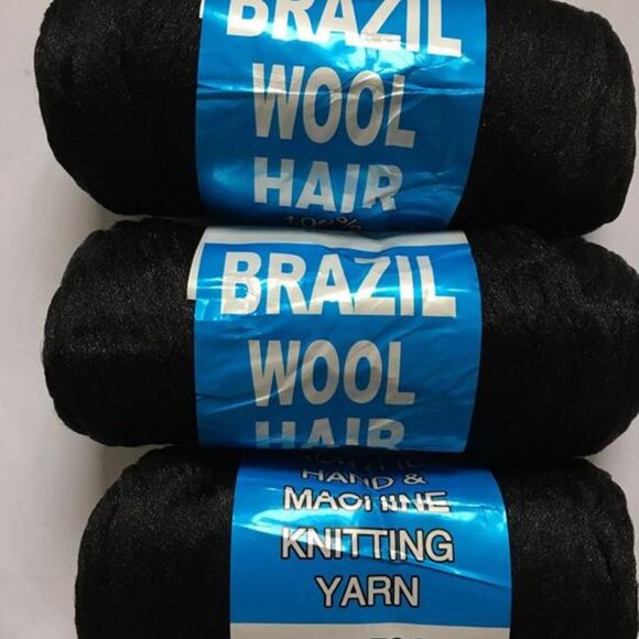 Other - Brazillian Wool 300gr 3 pieces for Braiding locs and Twist Styles